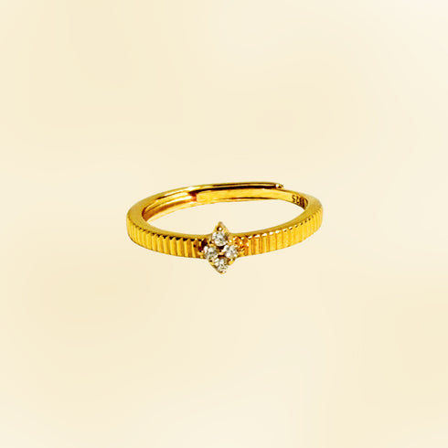 Rhombic Zirconia Ring – Exquisite Modern